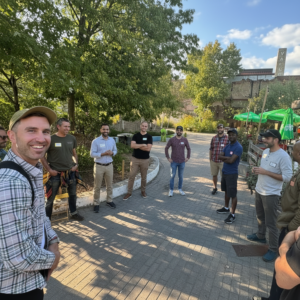 Members gathered outdoors in Toronto